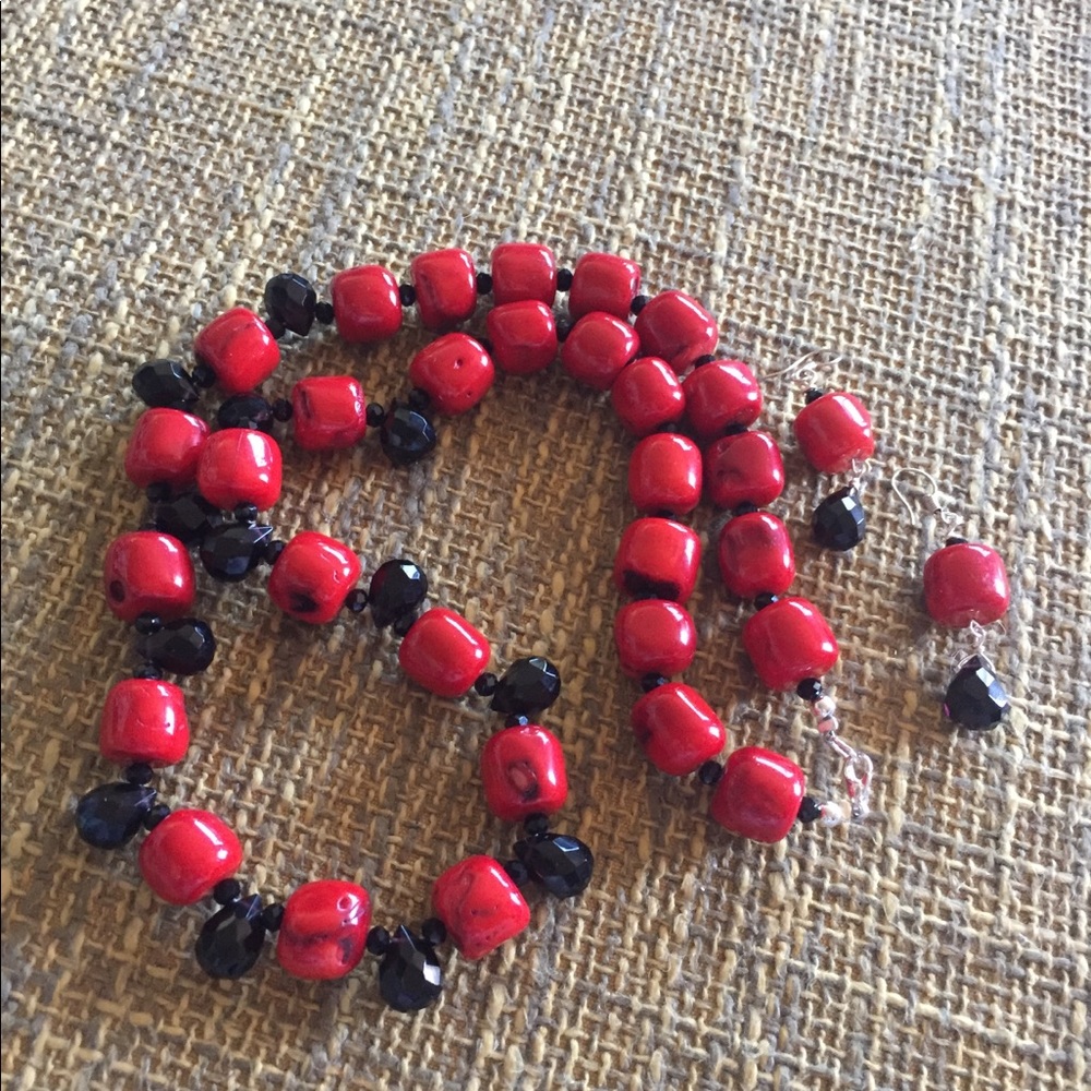 Necklace and Earrings
